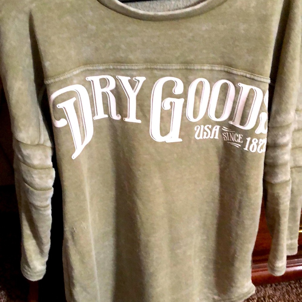 Green DRY GOODS top